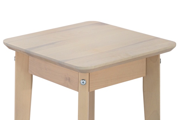 Табурет на венских ножках выбеленная береза