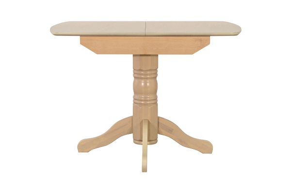 Стол обеденный раздвижной с овальной крышкой выбеленная береза