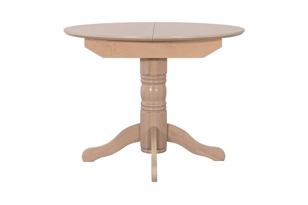 Стол раздвижной с круглой крышкой выбеленная береза