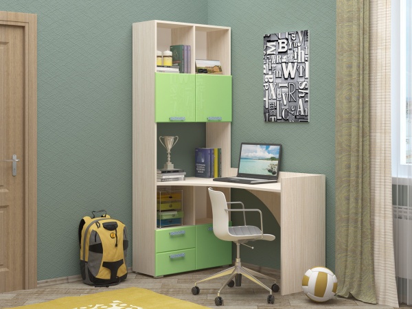 Детская Ириска-4 МДФ (Ш-800 х В-2002 х Г-1145 мм)/Разные Цвета