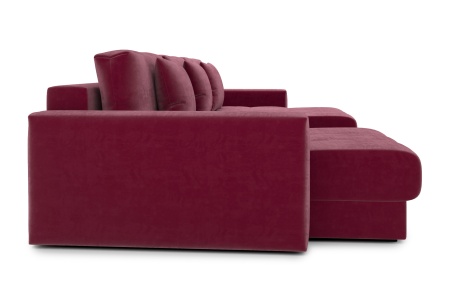 Диван п-образный тик-так Монарх М1О2 бордовый