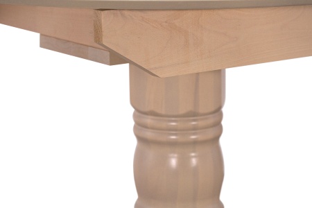 Стол раздвижной с круглой крышкой выбеленная береза