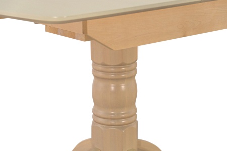 Стол обеденный раздвижной с овальной крышкой выбеленная береза