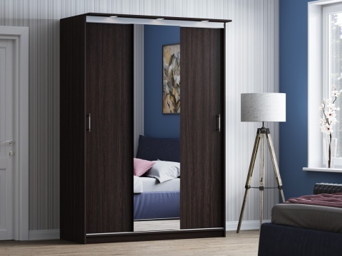 Шкаф-Купе Альба-2 (Ш-1500 х В-2220 х Г-720 мм)/Разные Цвета